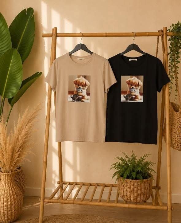 Camiseta de algodón con estampado